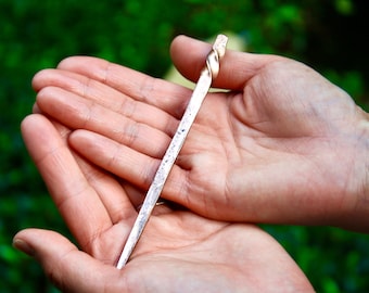 Hand Forged Copper hair pin