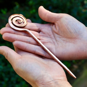 Hand Forged Copper hair pin