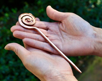 Forcina per capelli in rame forgiato a mano