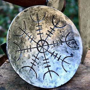Forged Viking Dish,  &quot;Helm of Awe&quot;