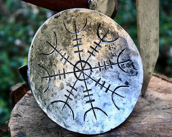 Forged Viking Dish,  "Helm of Awe"