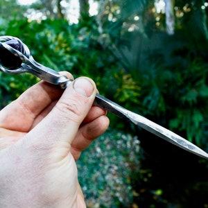 Abrecartas, cuchillo para cartas, daga de amatista forjado a mano