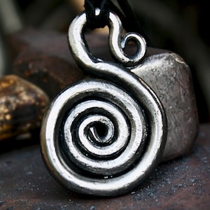 Spiral Pendant, Norse, Celtic Iron Age Pendant