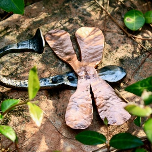 Libelle Wandhaken, Schmiedeeisen und Kupfer