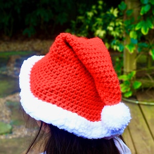 Hand crocheted Christmas  double weave Santa