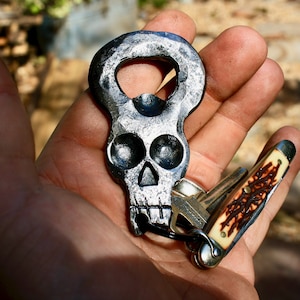 skull bottle opener keychain