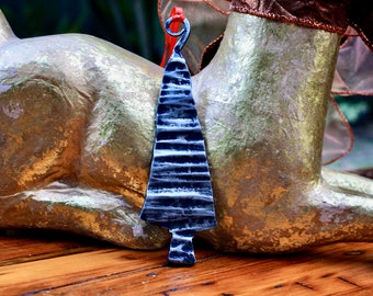 Hand forged Christmas tree ornament