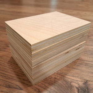 Custom Cut 3/4 Inch Birch Plywood Shelf Custom Size Wall Shelf Made to Order for Kitchen Closet Pantry or Office Storage