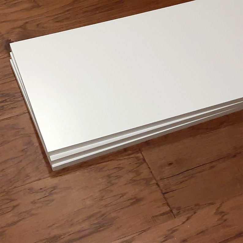 Custom Order 3/4 In. Thick White Laminated Wood Shelf Etsy