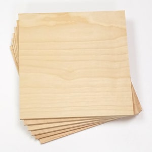 Custom order 3/4 birch plywood, 5 pcs 3/4 birch plywood sized 9 inch x 11 inch