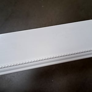 3 1/4 inch Width X 7/16 inch Thick PVC White Base Molding