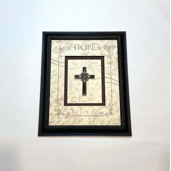 13.5” X 16.5” Restored Vintage Black Ornate Picture Frame With