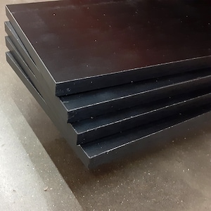 Custom Order 5/8 in. Thick Black Decorative Laminated Wood Shelf, book shelf, wine shelf, closet shelf, kitchen shelf, organizer shelf