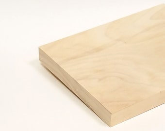 Make to Order - Customized 1/4 inch (6mm) Thick Solid Poplar Board