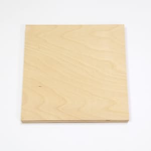 May include: A sheet of light brown plywood with a smooth surface.