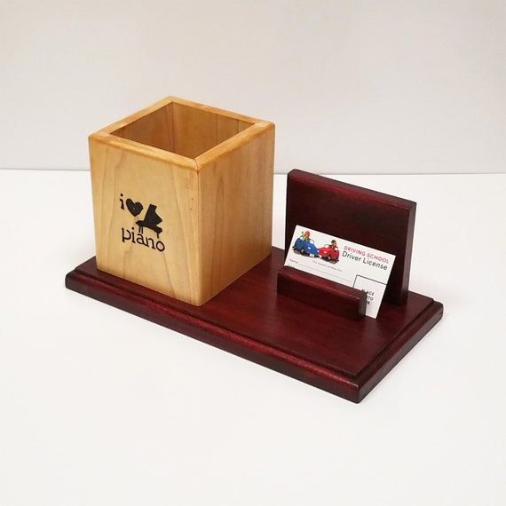 Customized Professional Desk Organizer With Carved Piano Etsy