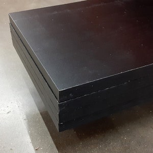 Custom Order 5/8 in. Black Laminated shelf 2pcs 10.5 x 7 deep