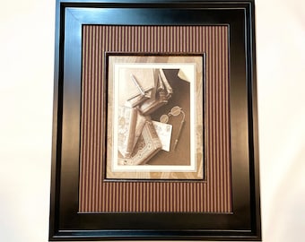 21” X 25” Restored Vintage Black Picture Frame