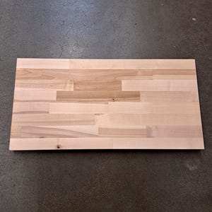 Make to Order - Customized 1.5 inch Thick Unfinished Solid Birch Shelf