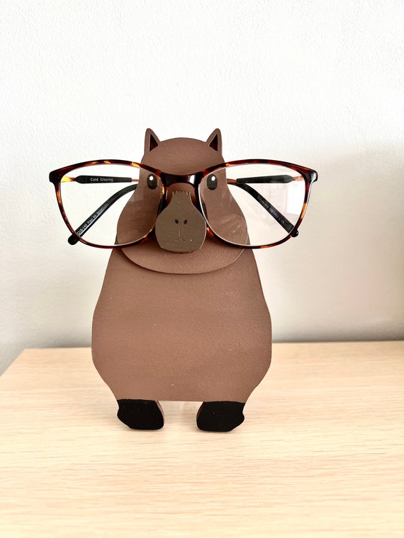 Capybara Eyeglasses Stand Holder, Wooden Glasses Stand, Glasses Holder, Eyeglasses  Holder 