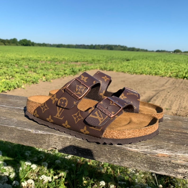 louis vuitton birkenstocks etsy