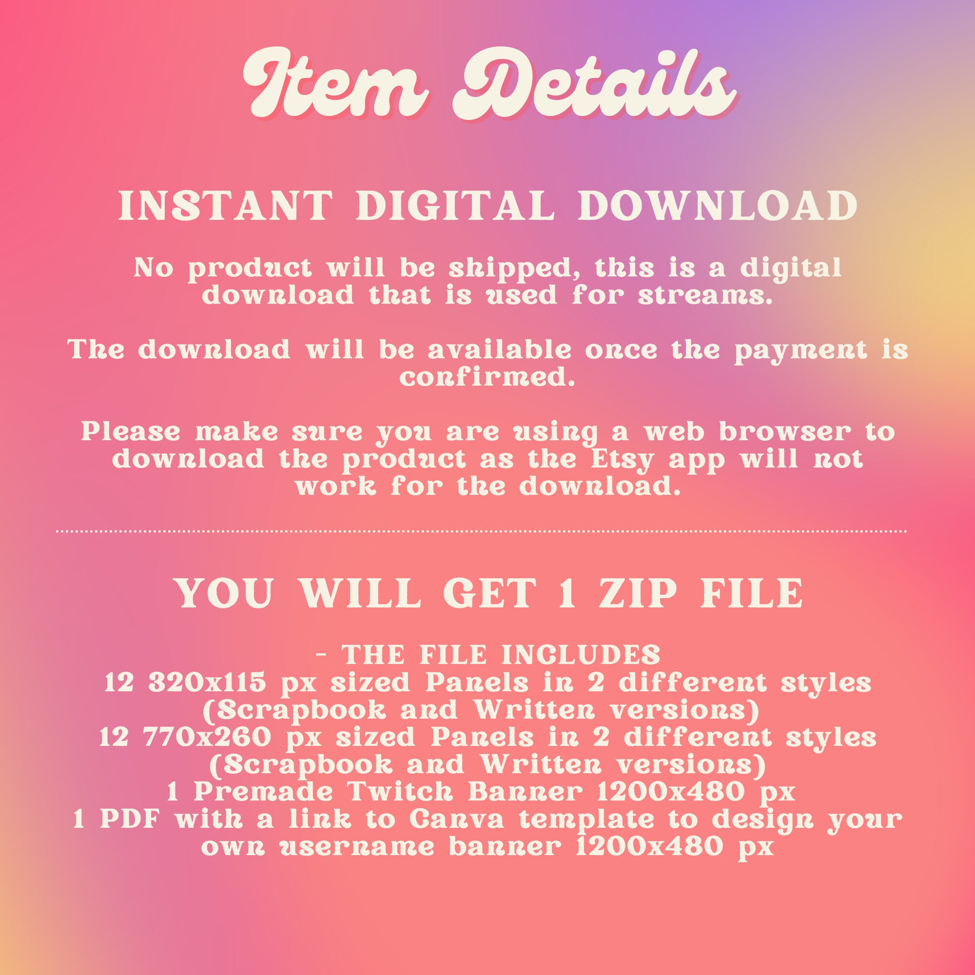 24 Twitch Streaming Panels With Customizable and Premade Trendy Twitch ...