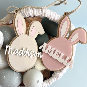Personailsed Bunny Easter Basket Tag