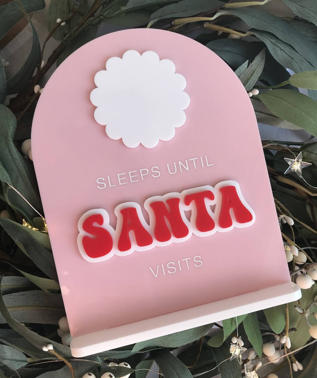 Santa countdown sign etsy australia
