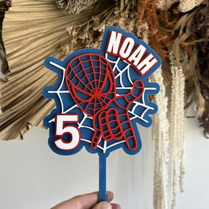 SpiderMan Inspired Cake Topper