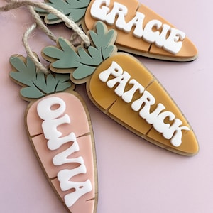 Personalised Easter Carrot Tag