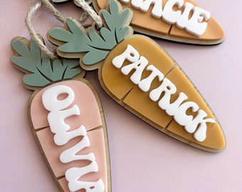 Personalised Easter Carrot Tag