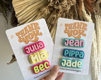 Personalised Funky Font Name Badge