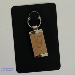 12x KEYRING DISPLAY CARDS. 300 gsm thick paper - Available in Black and White.