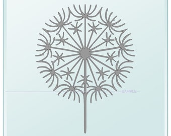 Dandelion Safety Sticker: Glass Door Hazard Warning Decal