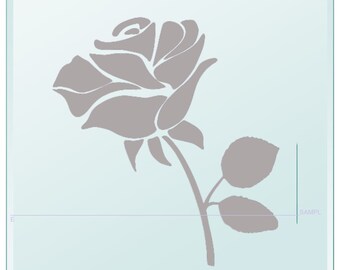 Rose Flower Visibility Safety Sticker, Glass Door Decal