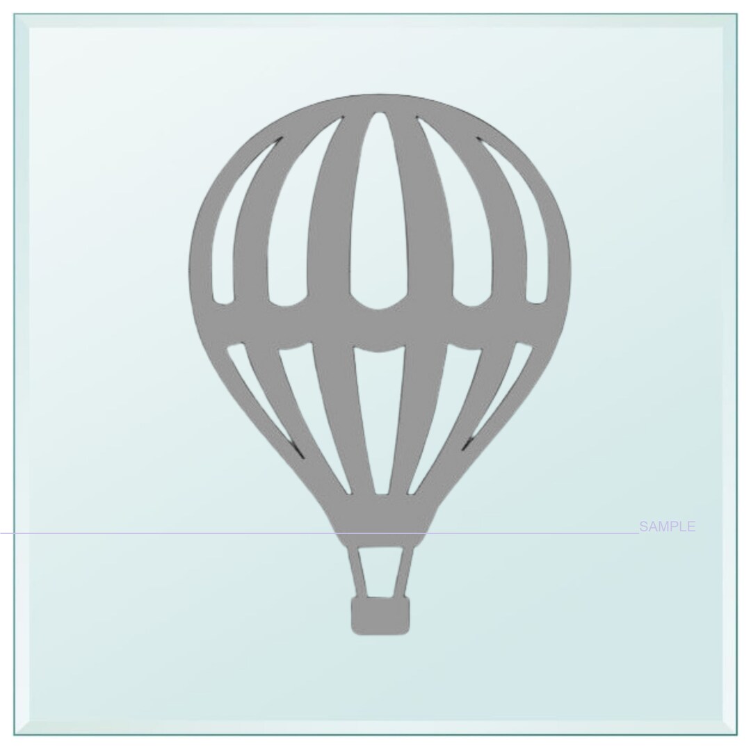 HOT AIR BALLOON. Visibility Safety Sign. Hazard Warning Decal. for ...