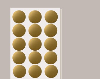 Round Vinyl Stickers: Peel & Stick Dots, 2-5cm