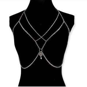 Spiritual Opal Body Chain: Adjustable Unisex Harness