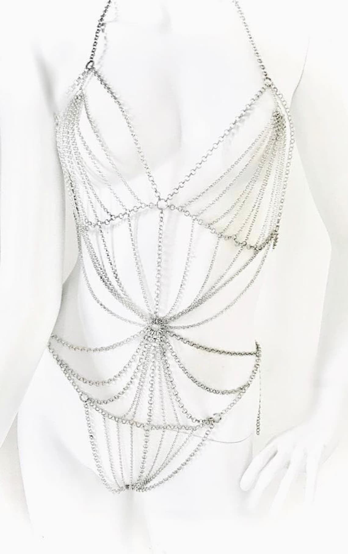 Full Body Chain Jewelry Intimate Lingerie Unisex Metal Etsy Singapore