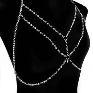 Timeless Elegance: Simple Silver or Bronze Body Chain image 2