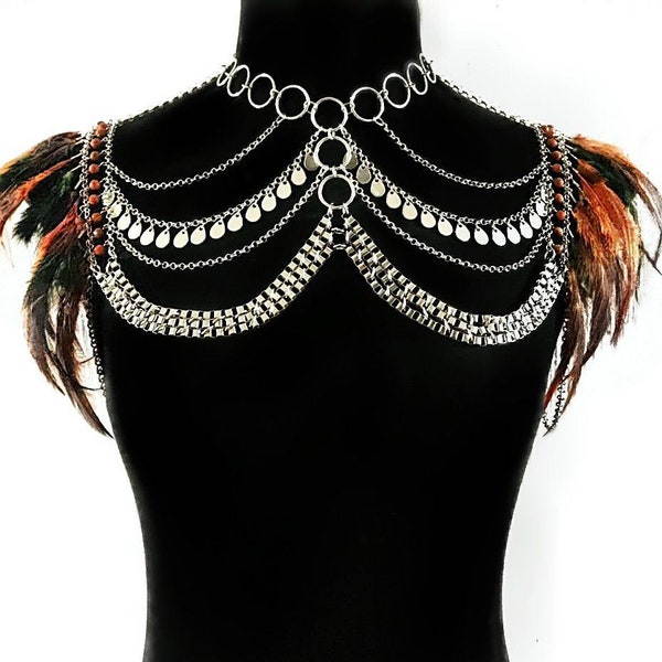 Rhinestone Body Chain Etsy