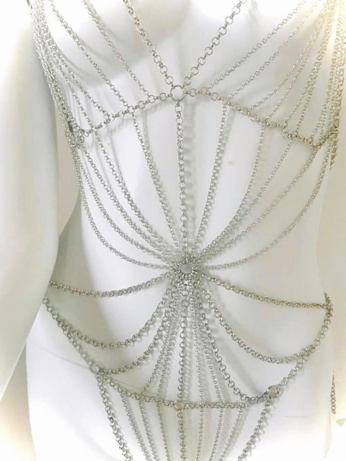 Full Body Chain Jewelry Intimate Lingerie Unisex Metal Etsy Singapore