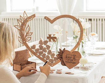 Rustic Wedding Guest Drop Box, Custom Alternative Guestbook, Keepsake for Bride and Groom