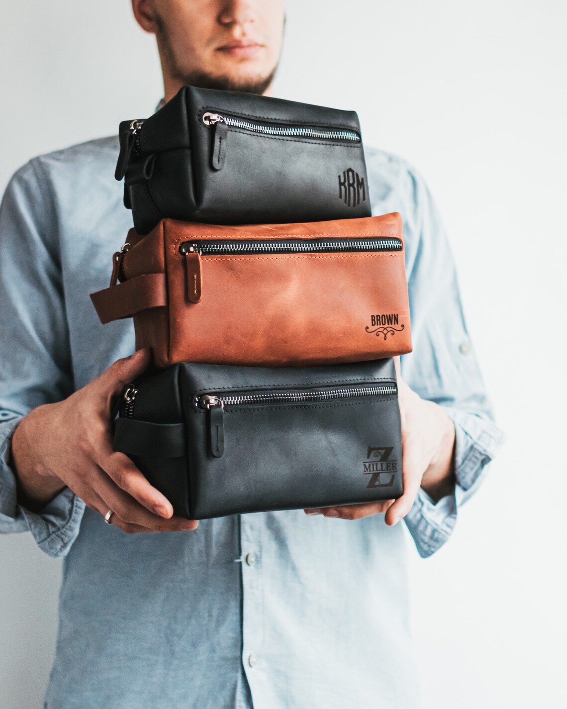 Toiletry Bag Men Gifts for Dad Groomsmen Gift Wedding Etsy