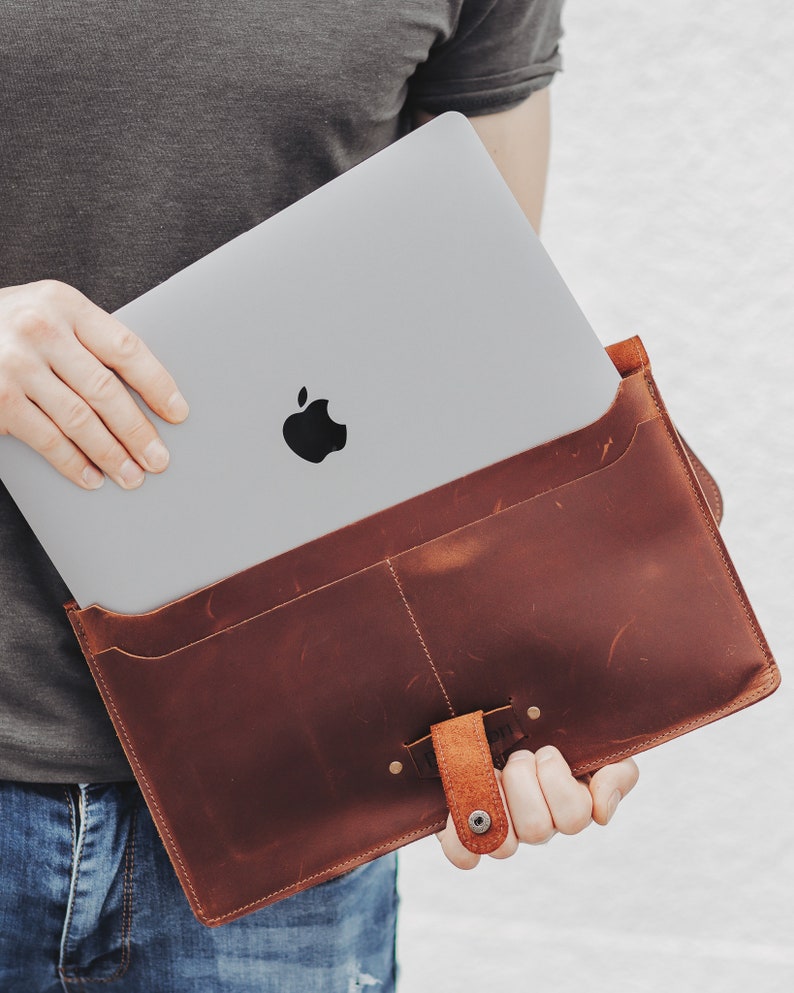 Leather Case for MacBook Pro 13 Case Laptop Bag Personalized Etsy