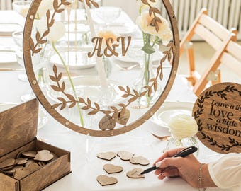 Custom Wedding Guest Drop Box – Rustic Alternative Guestbook, Unique Keepsake for Bride & Groom