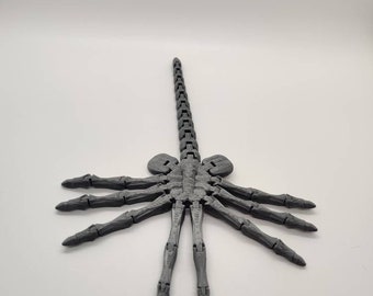 Bewegliches Facehugger Modell – Schwarze Sci-Fi Figur Für Sammler & Horror-Deko