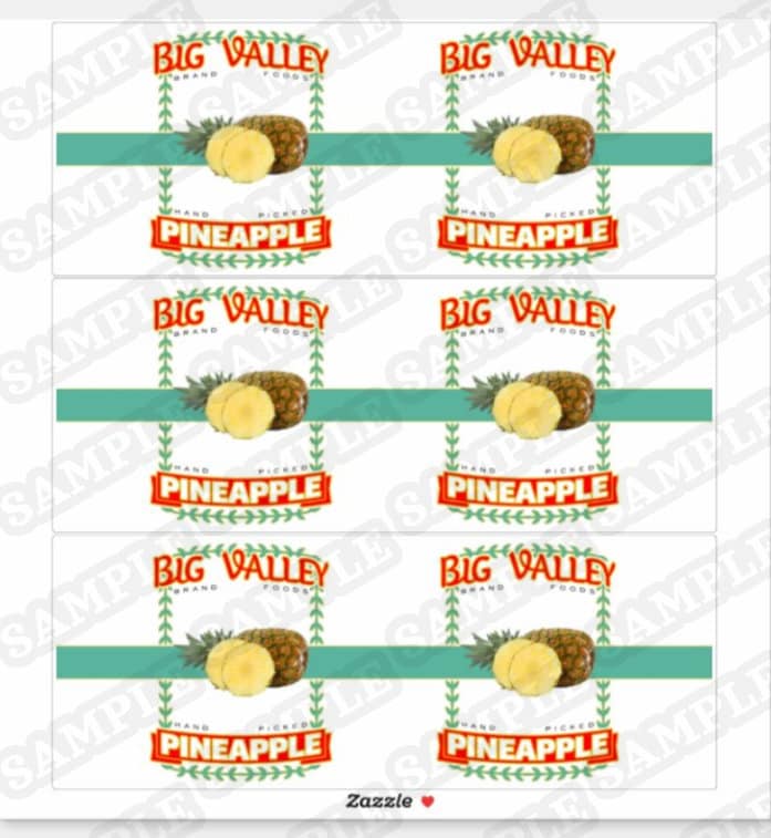 Can Label RDR2 Red Dead Big Valley Brand Foods Canned Etsy