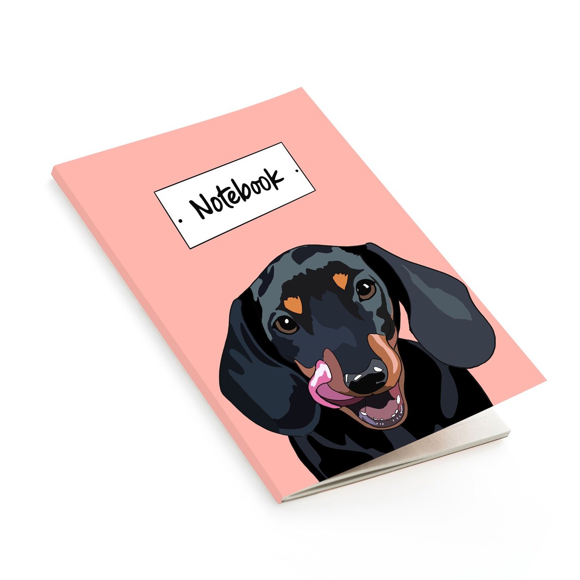 Dachshund Notepad // Sausage Dog A5 Notebook // Dog Notebook | Etsy