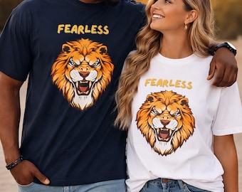 Fearless Unisex organic oversized high neck t-shirt